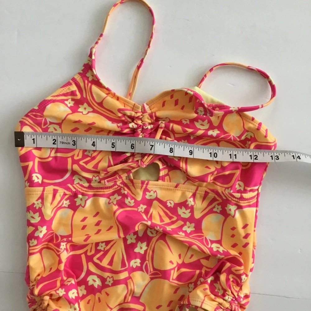 NWOT Swimsuit Girls One Piece Fruit Print Size No Tag